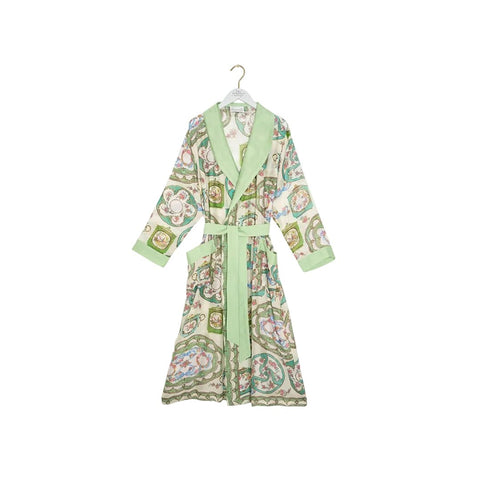 Dressing 'Afternoon Tea Green' Gown by One Hundred Stars - Curated Living