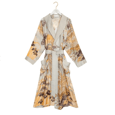 Dressing 'Phoenix Grey' Gown by One Hundred Stars - Curated Living