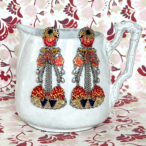 'Embroidered Dream Set - Solene Earrings' by Ayala Bar - Curated Living