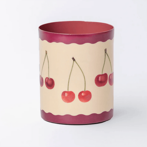 Enamel 'Cherries' Everything Pot by Roomytown UK - Curated Living