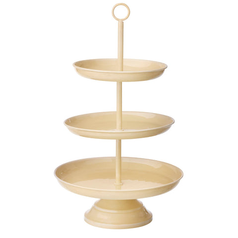 Etagere 'Alora Vanilla' Three Tier Cake Stand by Bungalow of Denmark - Curated Living