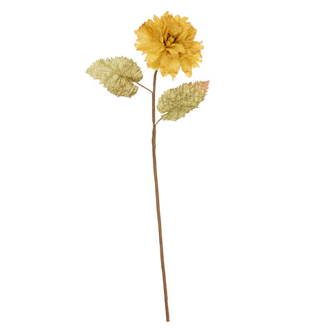 Faux 'Dahlia Alauna - Ochre' Flower Stem by Bungalow of Denmark - Curated Living