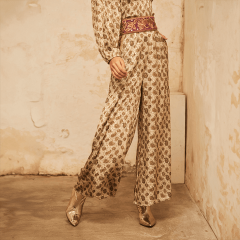 Green 'Jaya' Pants by NKN Nekane - Curated Living