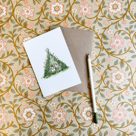 Greeting Card 'Allotment Tipi' by Imogen Partridge - Curated Living
