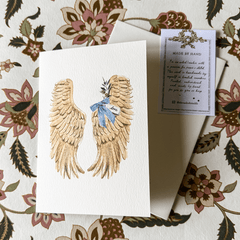 Greeting Card 'Angel Wings 2025' by Artist Elena Deshmukh - Curated Living