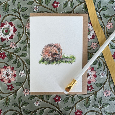Greeting Card 'Beaver' by Imogen Partridge - Curated Living