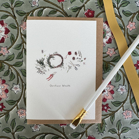 Greeting Card 'Christmas Wreath' by Imogen Partridge - Curated Living