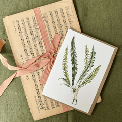Greeting Card 'Fabulous Ferns - Fern 1' by Laura Stoddart - Curated Living