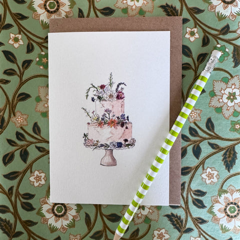 Greeting Card 'Flower Cake' by Imogen Partridge - Curated Living