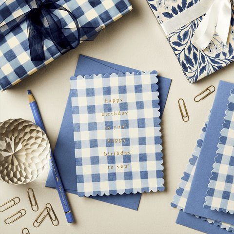Greeting Card 'Happy Birthday To You' Light Blue by Wanderlust - Curated Living