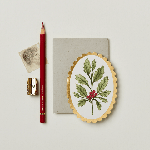 Greeting Card 'Holly' Mini by Wanderlust - Curated Living