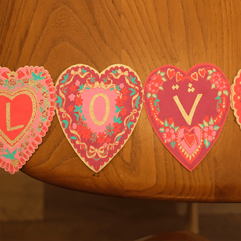 Greeting Card 'LOVE' Concertina card by East End Press - Curated Living