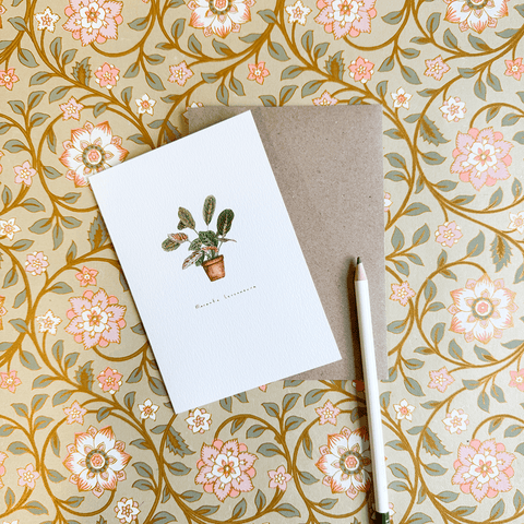 Greeting Card 'Maranta Leuconeura' by Imogen Partridge - Curated Living