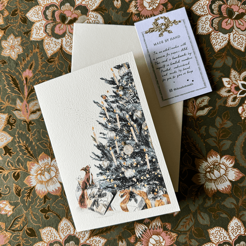 Greeting Card 'Night Before Christmas' by Artist Elena Deshmukh - Curated Living