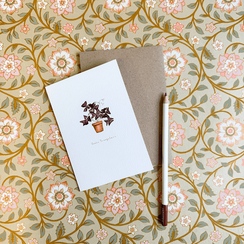 Greeting Card 'Oxalis Triangularies' by Imogen Partridge - Curated Living