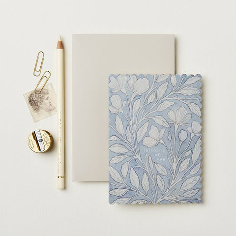 Greeting Card 'Pale Blue Thinking of You' by Wanderlust - Curated Living