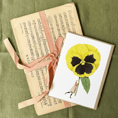 Greeting Card 'Pansy' by Laura Stoddart - Curated Living