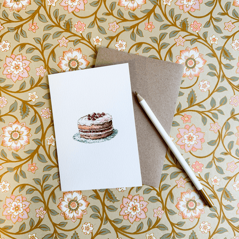Greeting Card 'Raspberry Cake' by Imogen Partridge - Curated Living