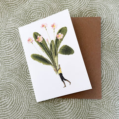Greeting Card 'Spring Flowers - Primrose' by Laura Stoddart - Curated Living