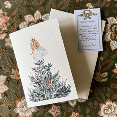 Greeting Card 'Tree Top Angel' by Artist Elena Deshmukh - Curated Living