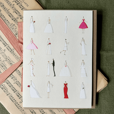 Greeting Card 'Wedding Dresses' by Laura Stoddart - Curated Living