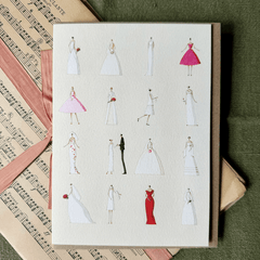 Greeting Card 'Wedding Dresses' by Laura Stoddart - Curated Living