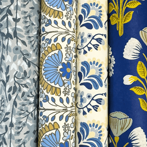 Handmade Paper 'Blue Selection 2' by Bungalow of Denmark - Curated Living
