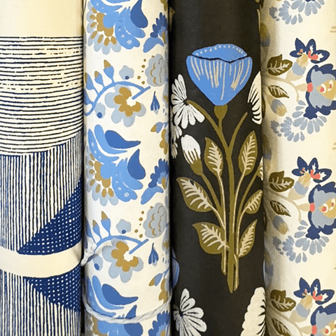Handmade Paper 'Blue Selection 3' by Bungalow of Denmark - Curated Living