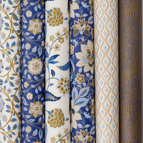 Handmade Paper 'Divya Indigo' Set One by Bungalow of Denmark - Curated Living