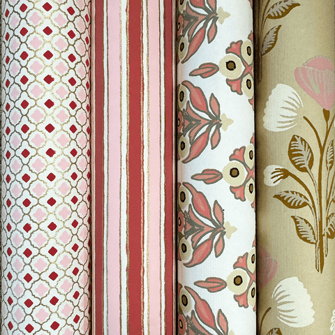 Handmade Paper 'Pink Selection 1' by Bungalow of Denmark - Curated Living