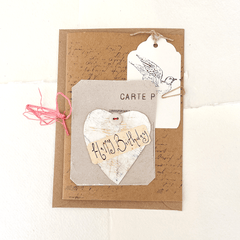 Happy Birthday Collage Greetings Card & Tag by Jessie Chorley - Curated Living