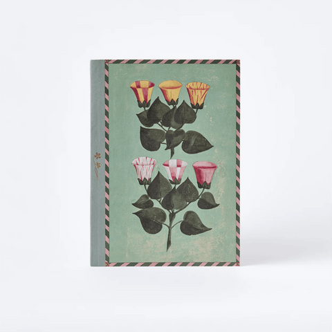 Journal 'Festival of Flowers - Green' A5 by Roomytown UK - Curated Living