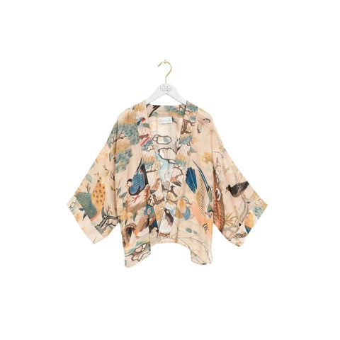 Kimono Jacket 'Hummingbird Nude' by One Hundred Stars - Curated Living