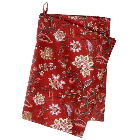 Kitchen Towel 'Divya Scarlet' Cotton by Bungalow of Denmark - Curated Living