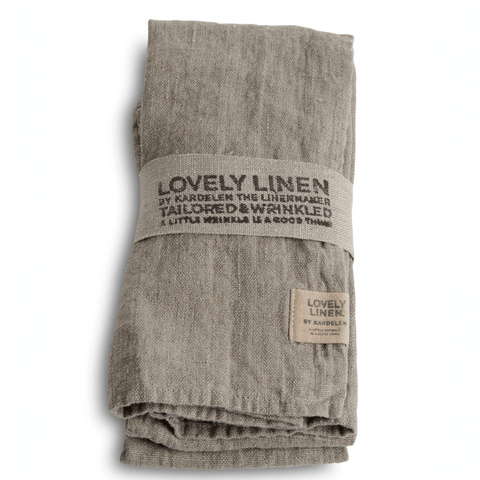 Linen 'Natural Beige' Napkins Set of Four by Lovely Linen - Curated Living