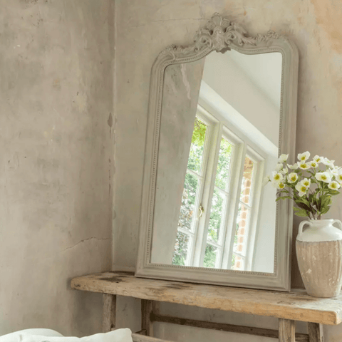 Mirror 'Ornate Antique Grey' by Grand Illusions of Dorset - Curated Living