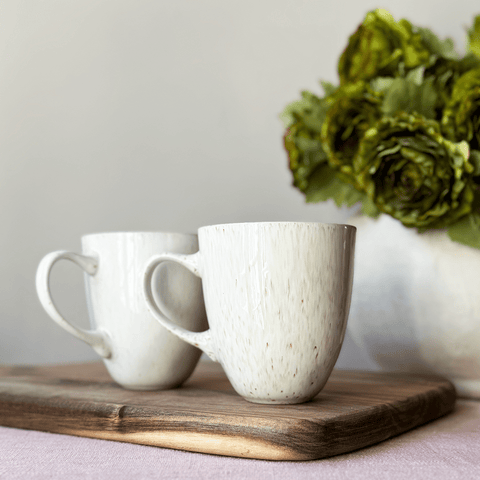 Mug Soul 'Cream' - Set of Two by Bungalow of Denmark - Curated Living