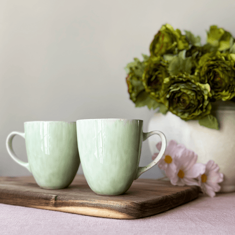 Mug 'Soul Pistachio' Set of Two by Bungalow of Denmark - Curated Living