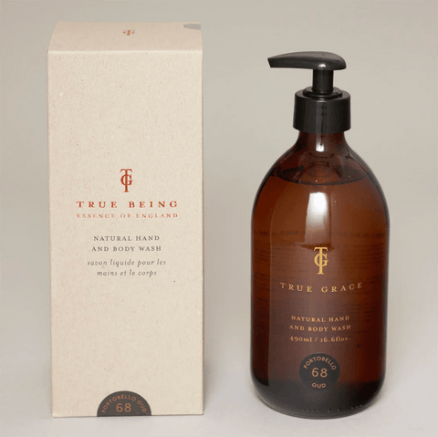 Natural Hand and Body Wash 'Portobello Oud No 68' by True Grace - Curated Living