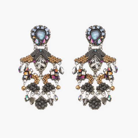 'Obsidian Set - Raven Earrings' by Ayala Bar - Curated Living