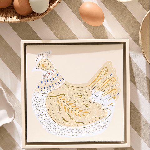 Paper Dinner Napkins 'Hen Sand' by Bungalow of Denmark - Curated Living