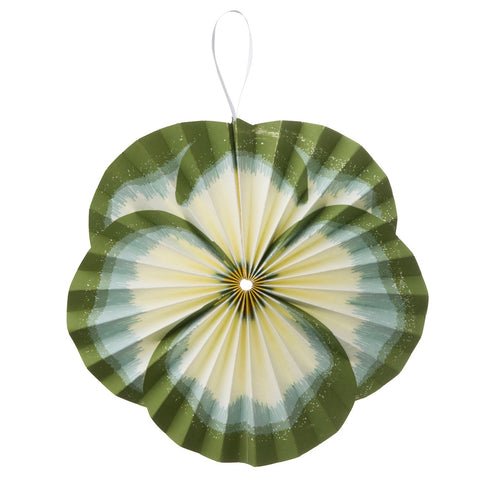 Paper Rosette 'Flower Green' 32cm by Bungalow of Denmark - Curated Living