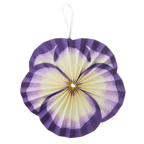 Paper Rosette 'Flower Purple' 32cm by Bungalow of Denmark - Curated Living