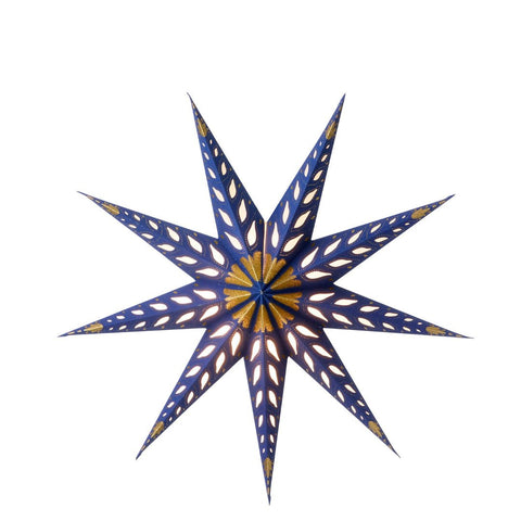 Paper Star 'Astral Indigo' 60cm by Bungalow of Denmark - Curated Living