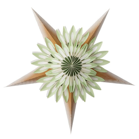 Paper Star 'Aurora Mint 70cm' by Bungalow of Denmark - Curated Living