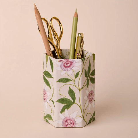 Passionflower Pen Pot by Wanderlust - Curated Living