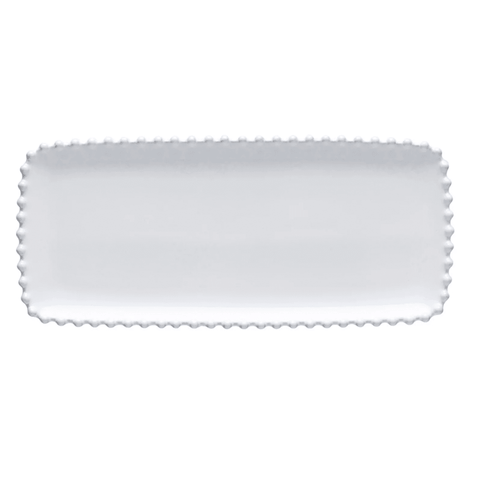 Pearl Collection 'White Rectangular Tray' by Costa Nova of Portugal - Curated Living
