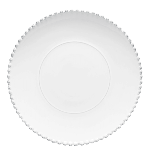 Pearl Collection 'White Round Platter Charger' by Costa Nova of Portugal - Curated Living