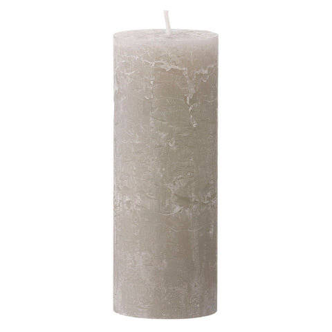 Pillar Candle 'Rustic Stone 18cm' by Bungalow of Denmark - Curated Living