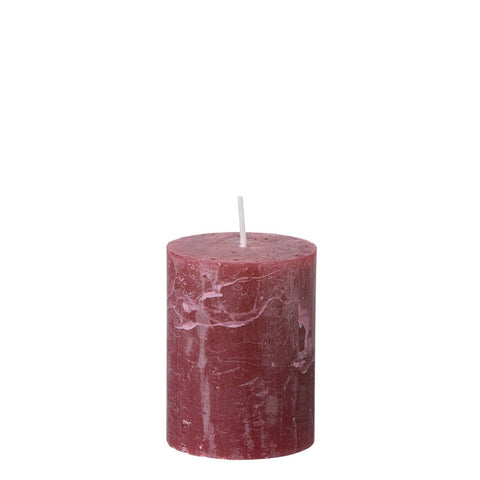 Pillar Candle 'Rustic Wine 9cm' by Bungalow of Denmark - Curated Living